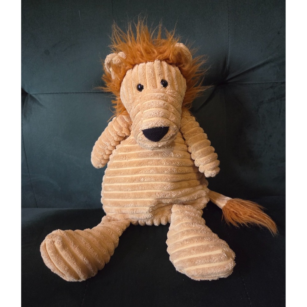 Jellycat Cordy Roy Lion Plush Stuffed Animal Corduroy Vintage 14''